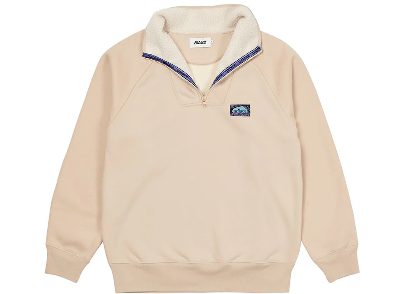 Palace Bonded Fleece 1/4 Zip Cream