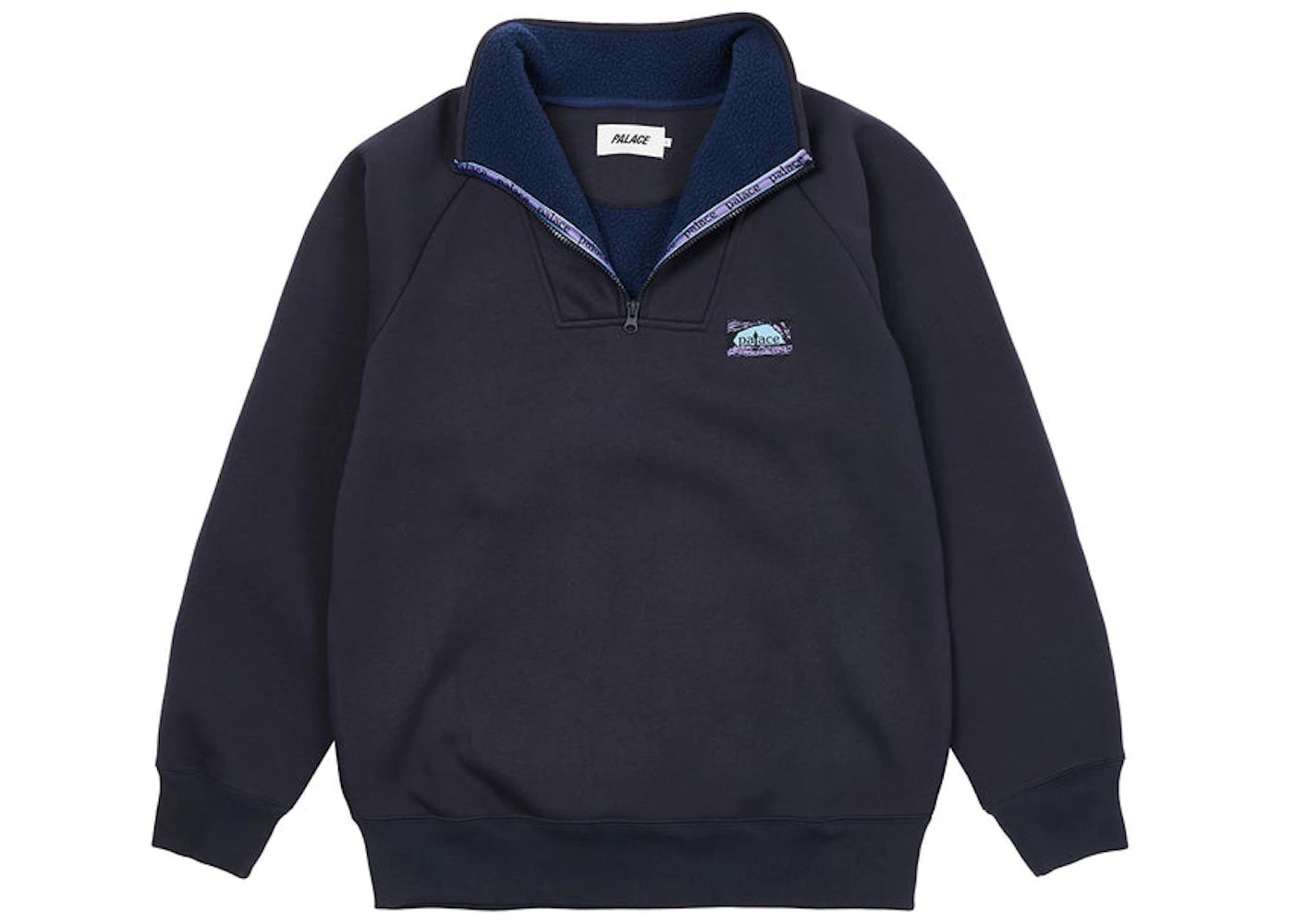Palace Bonded Fleece 1/4 Zip Navy