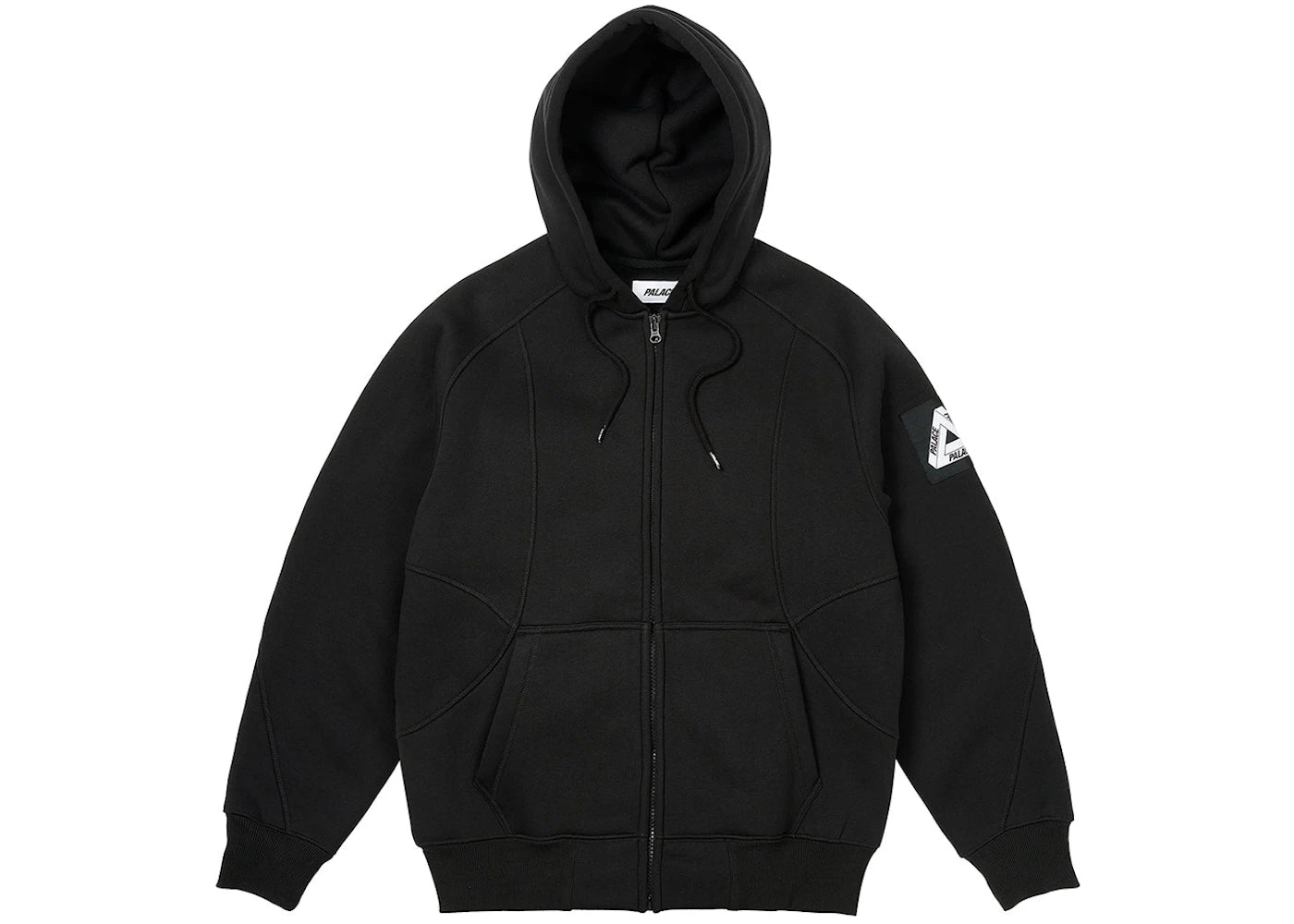 Palace Bonded Sherpa Zip Hood Black