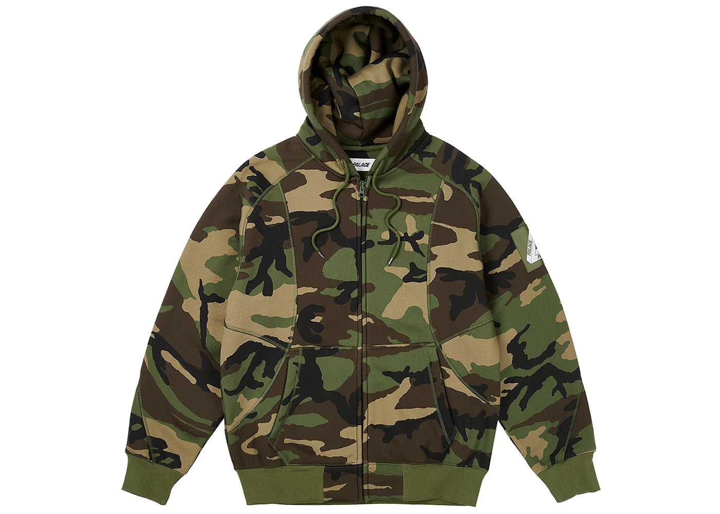 Palace Bonded Sherpa Zip Hood Camo