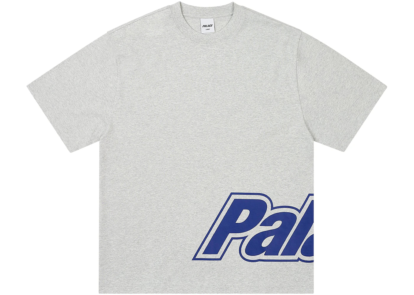 Palace Border Logo T-Shirt Grey Marl