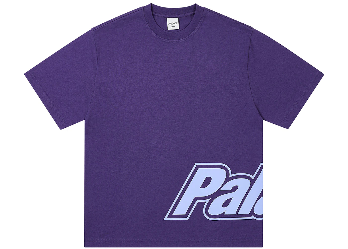 Palace Border Logo T-Shirt Purp