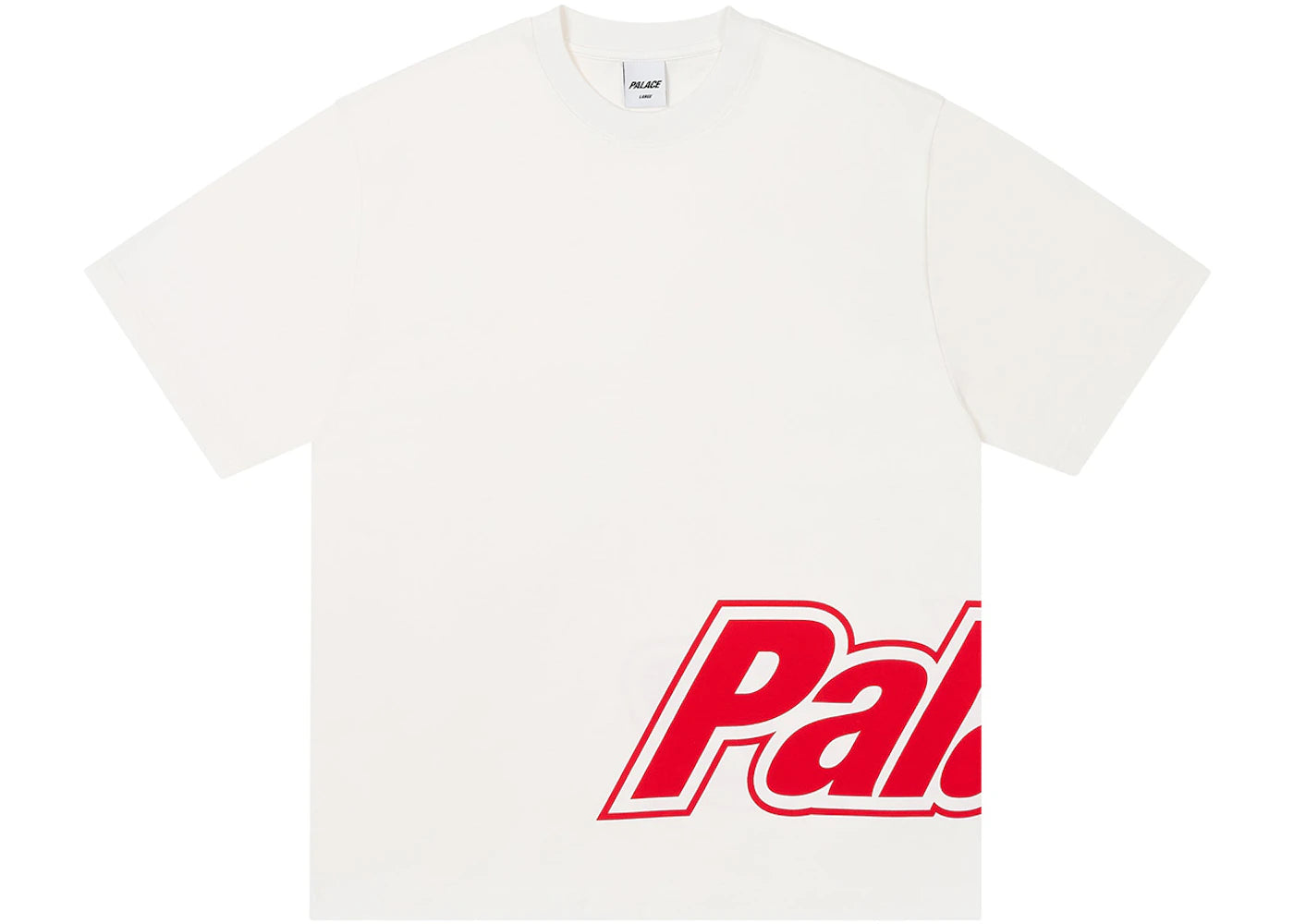 Palace Border Logo T-Shirt White