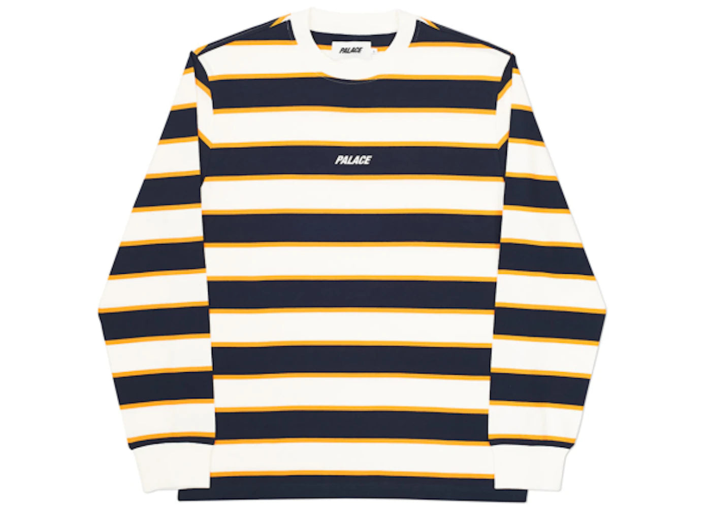 Palace Border Longsleeve White/Navy