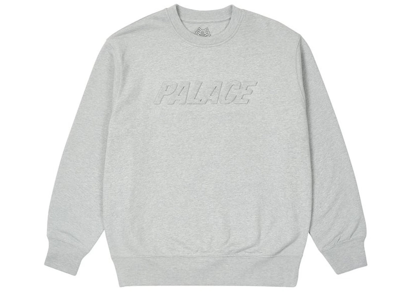 Palace Bossy Crew Grey Marl