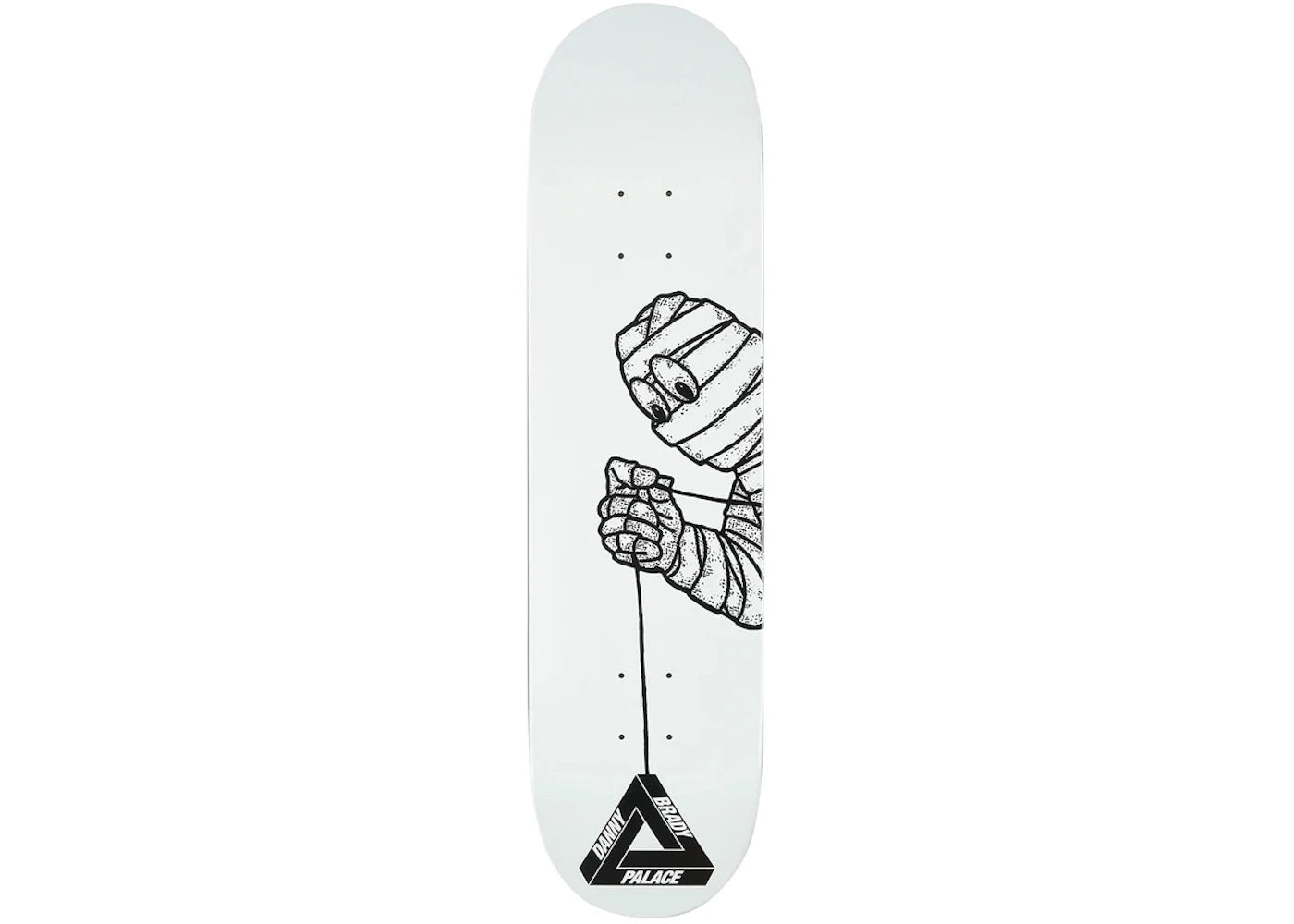 Palace Brady Pro S29 8.1 Skateboard Deck White