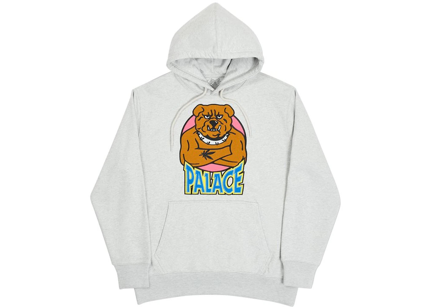 Palace Bulldog Hood Grey Marl