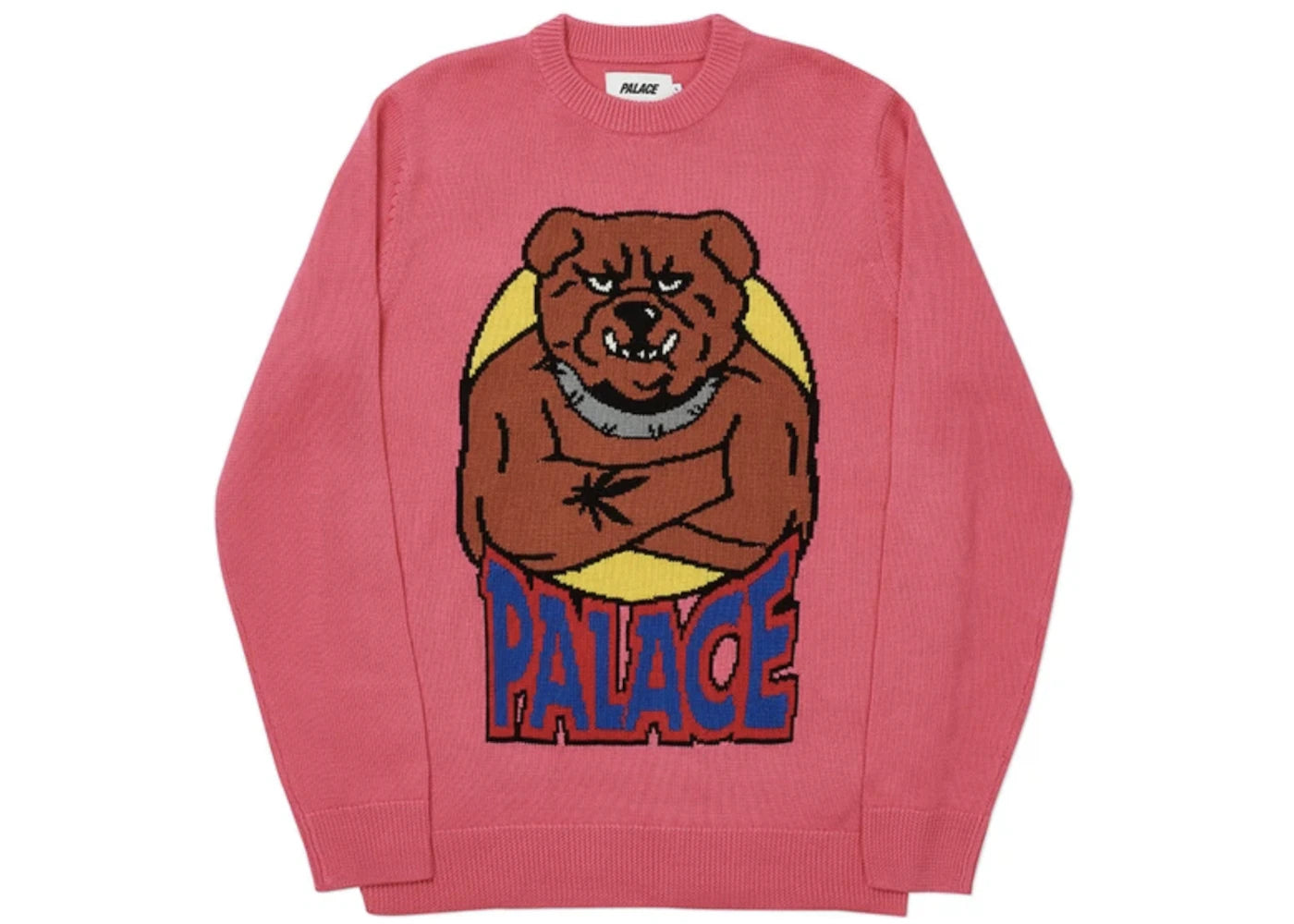 Palace Bulldog Knit Pink