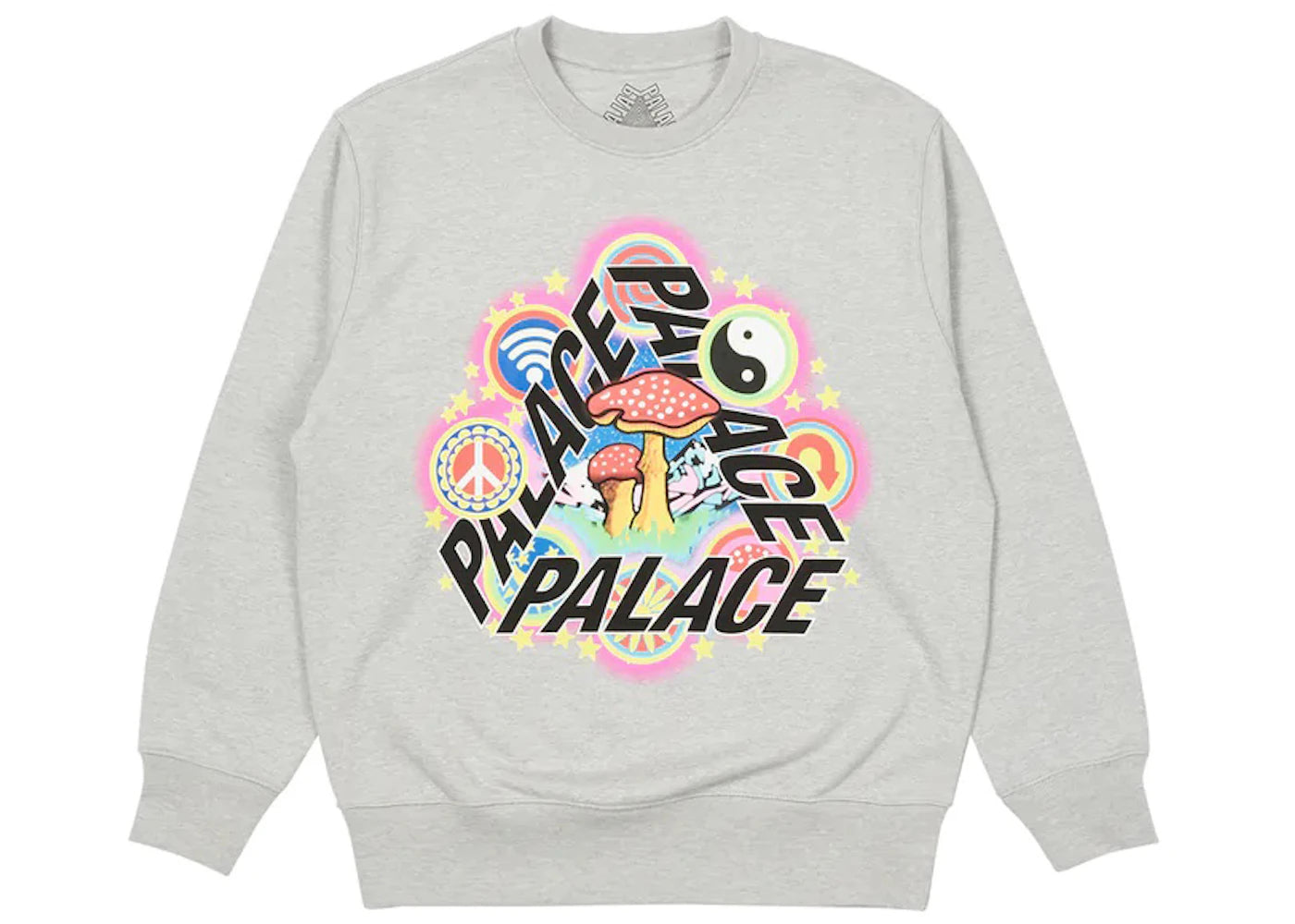 Palace Bun 5G Crew Grey Marl