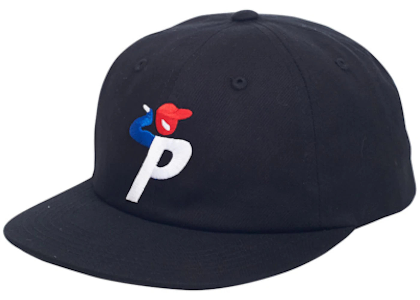 Palace Bunning Man 6-Panel Black/White/Blue/Red