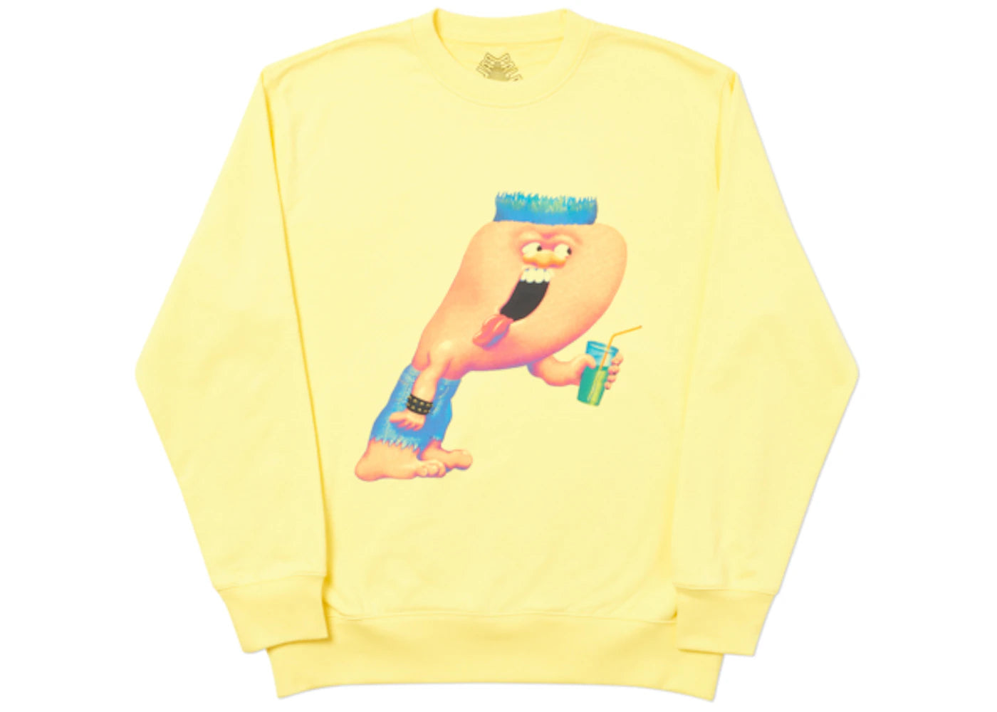 Palace Burb Crew Light Yellow