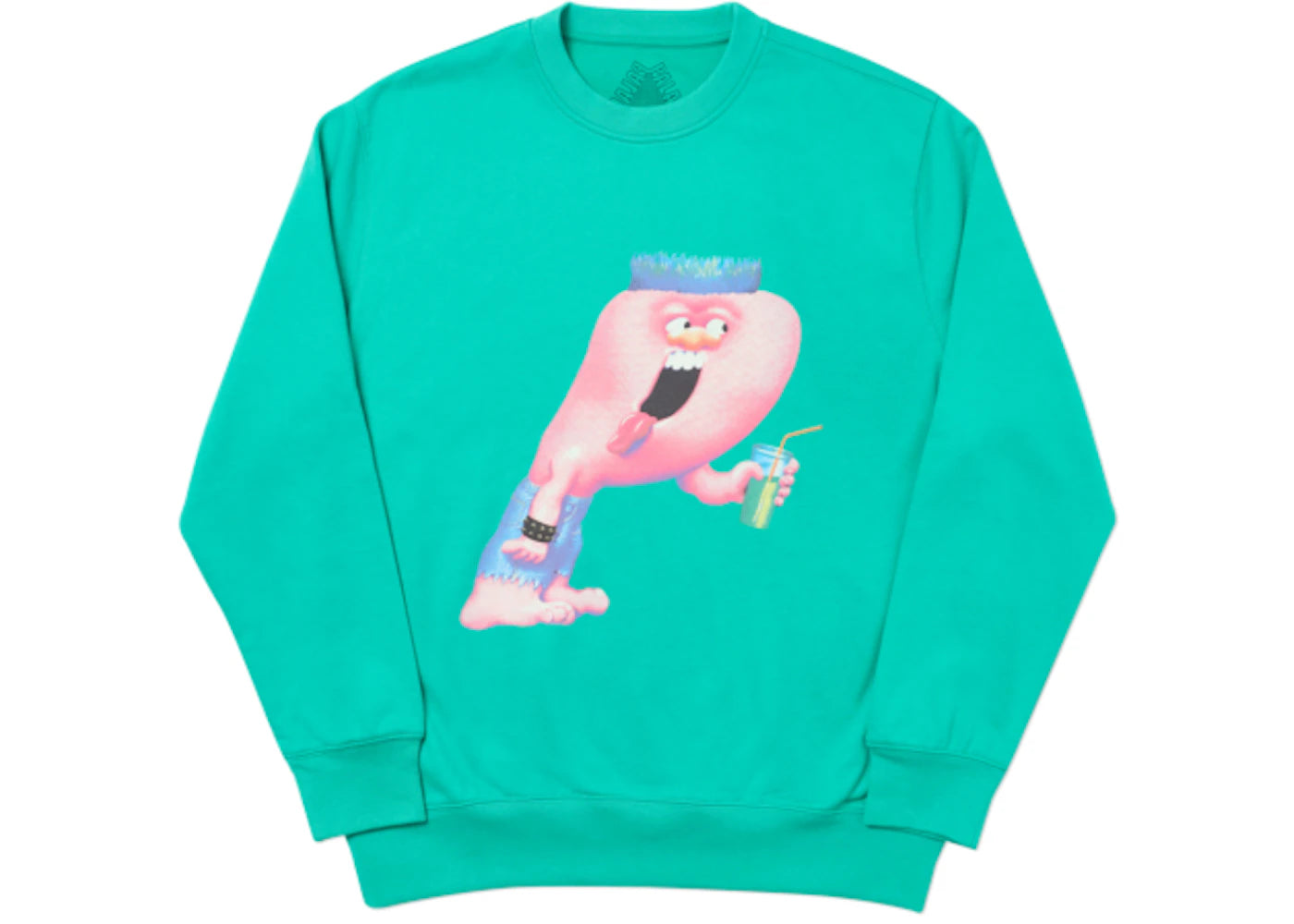 Palace Burb Crew Pool Green