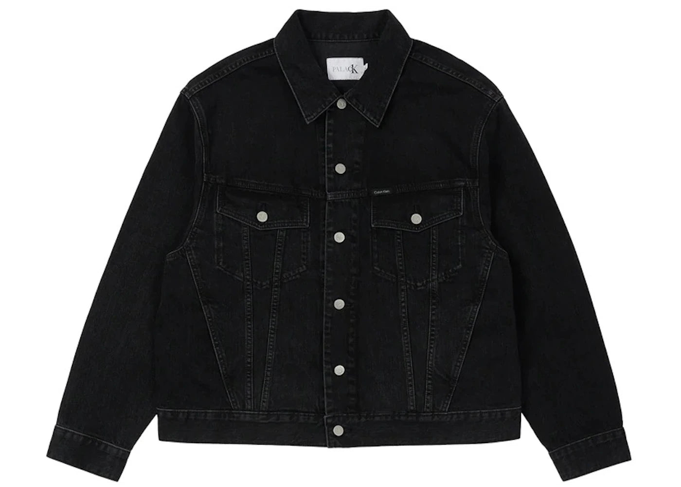 Palace CK1 Relaxed Trucker Denim Jacket Midstone Black