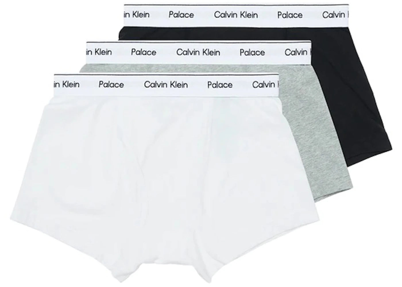 Palace CK1 Trunks (3 Pack) White/Light Grey Heather