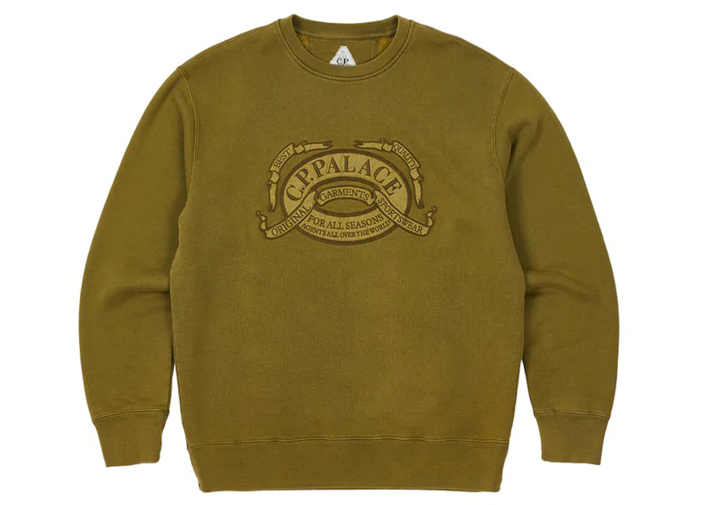 Palace C.P. Company Classic Over Dyed Crew Olive