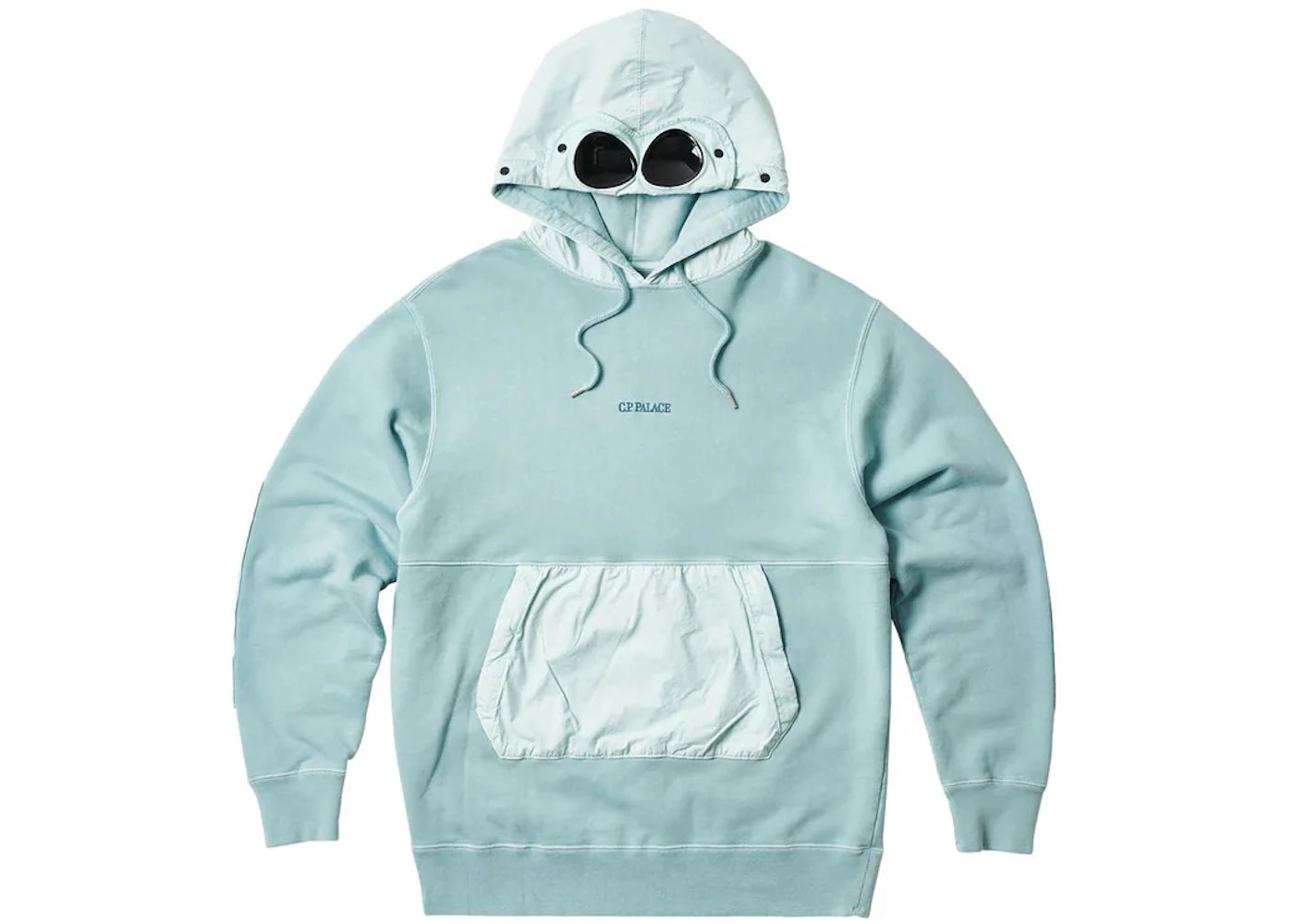 Palace C.P. Company Goggle Hoodie Blue