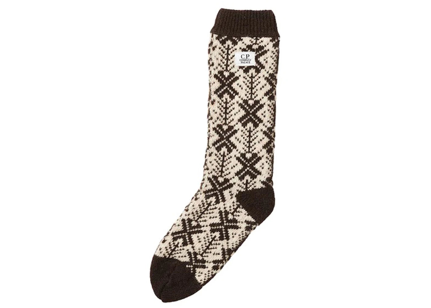 Palace C.P. Company Lambswool Sock Stone