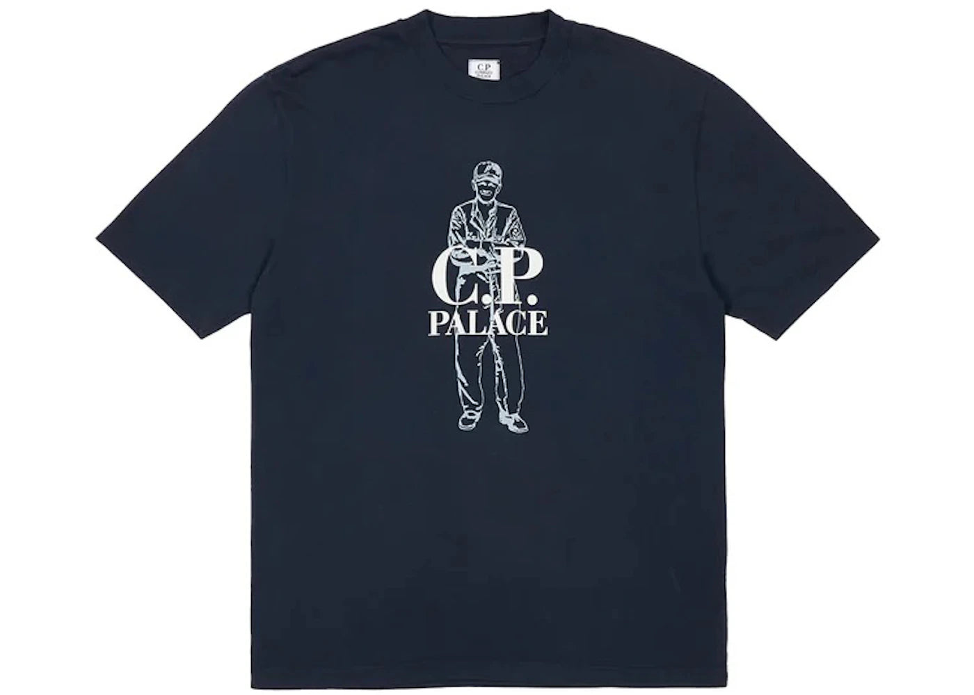 Palace C.P. Company Logo T-Shirt Navy