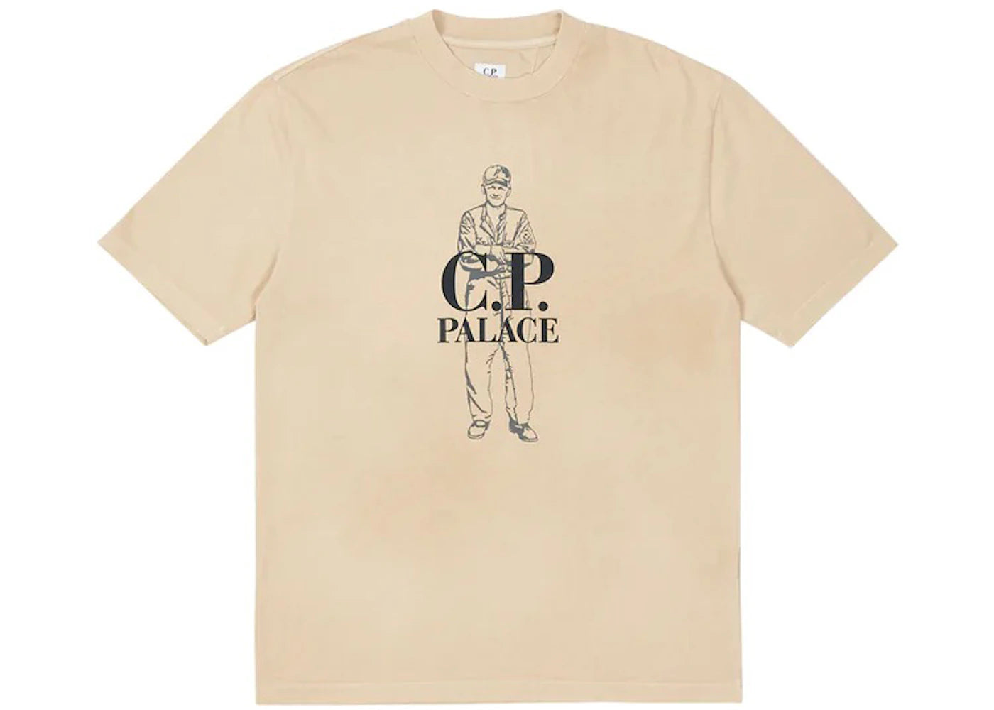 Palace C.P. Company Logo T-Shirt Stone