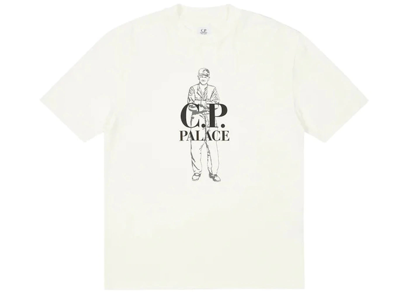 Palace C.P. Company Logo T-Shirt White