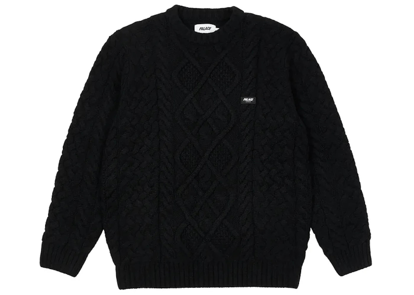 Palace Cable Knit Black