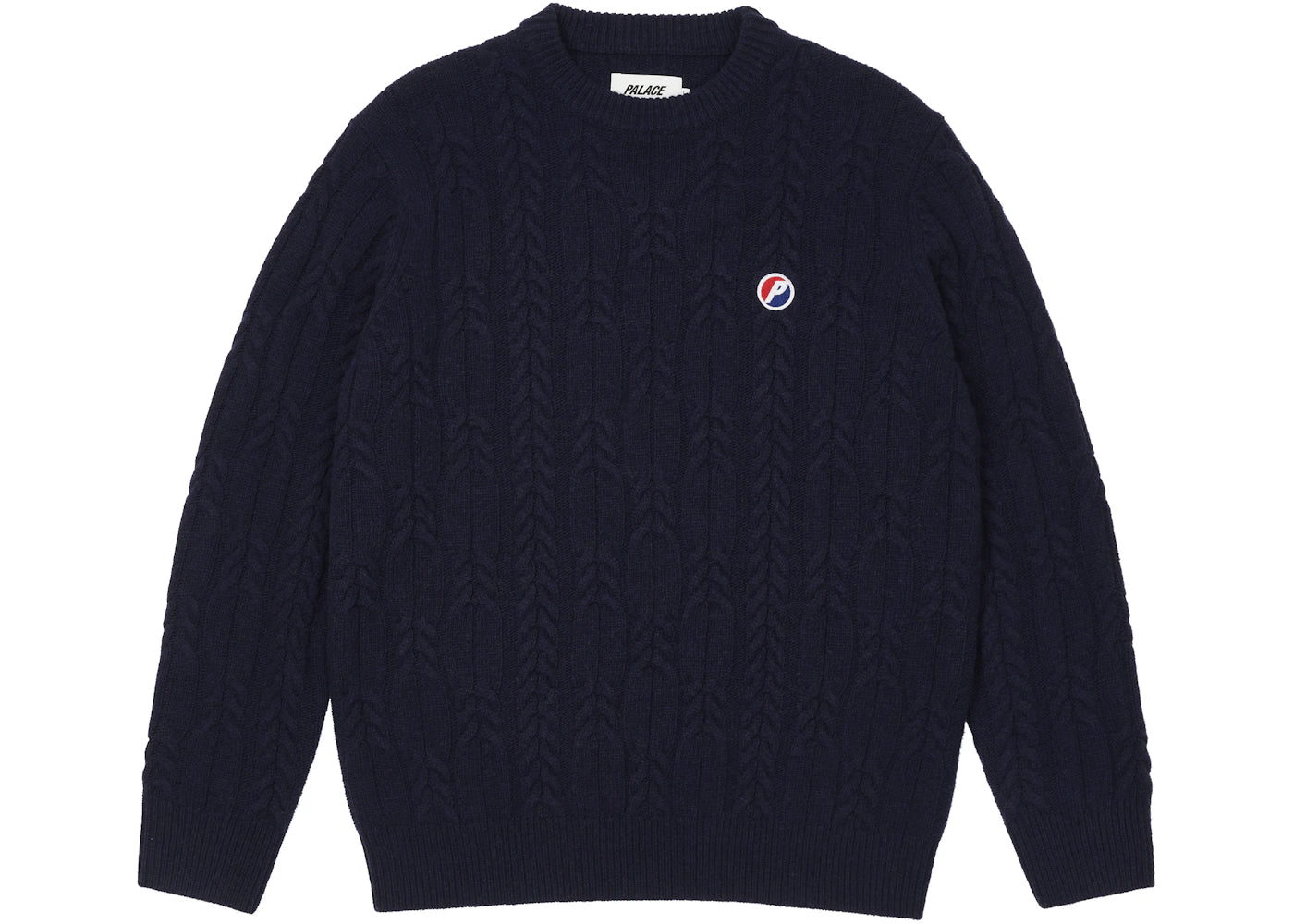 Palace Cable Knit Blue