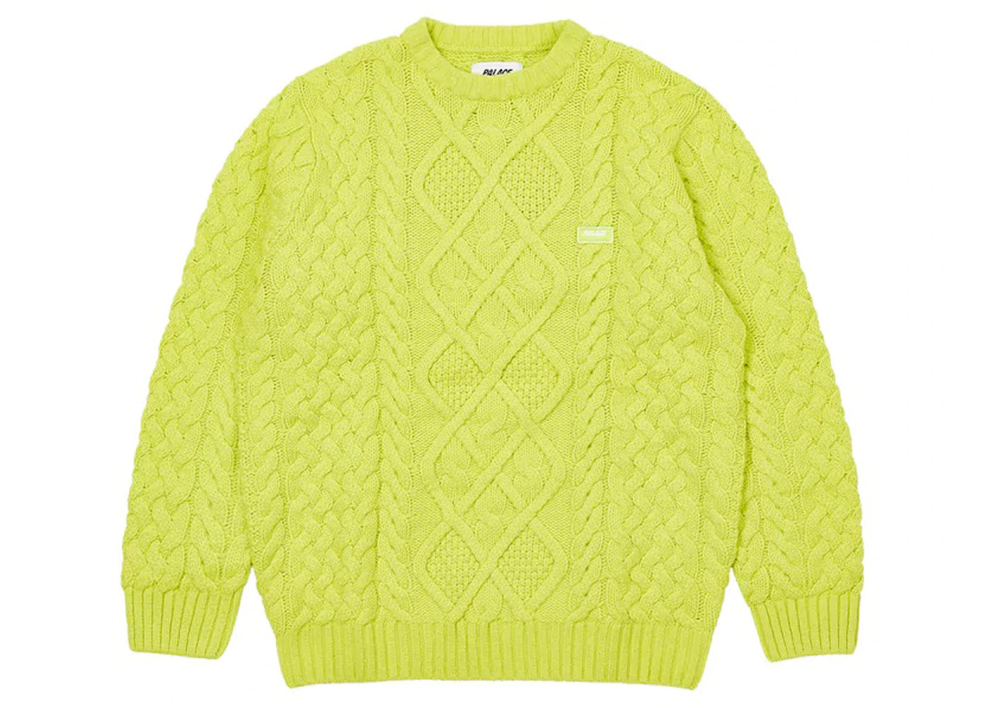 Palace Cable Knit Neon Green