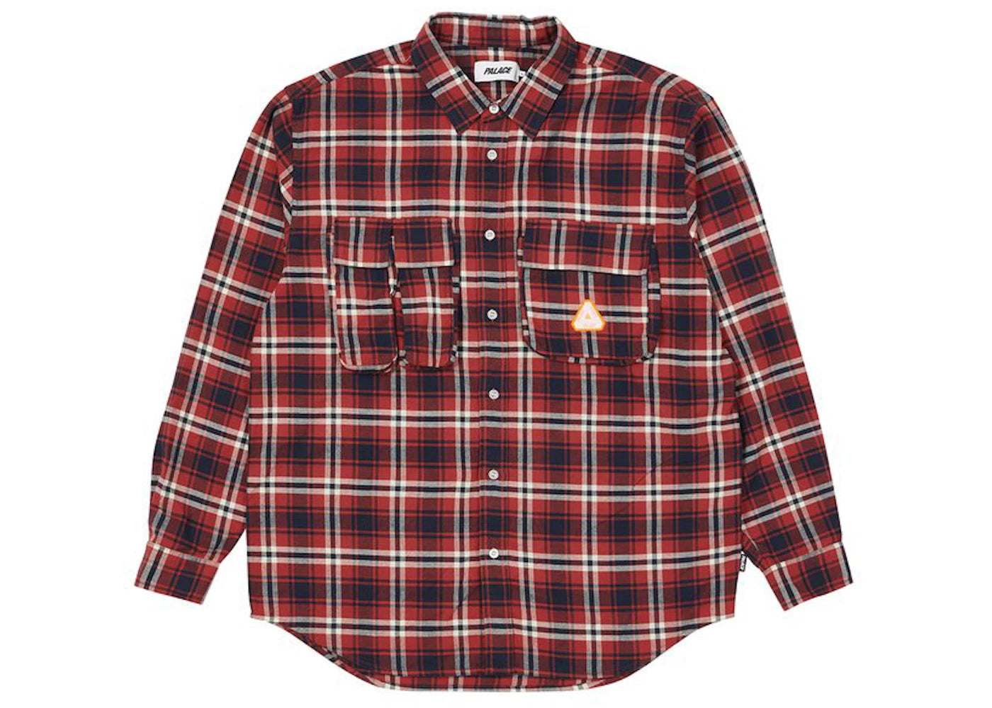 Palace Cargo Pocket Flannel Shirt Red