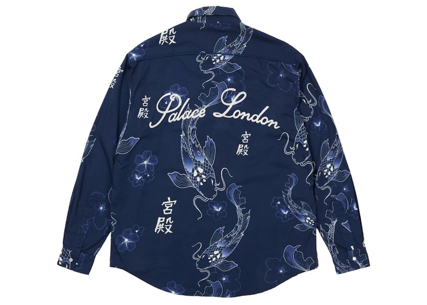 Palace Carp Shirt Navy/White