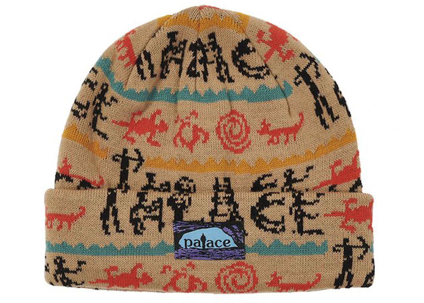 Palace Caveman Beanie Khaki