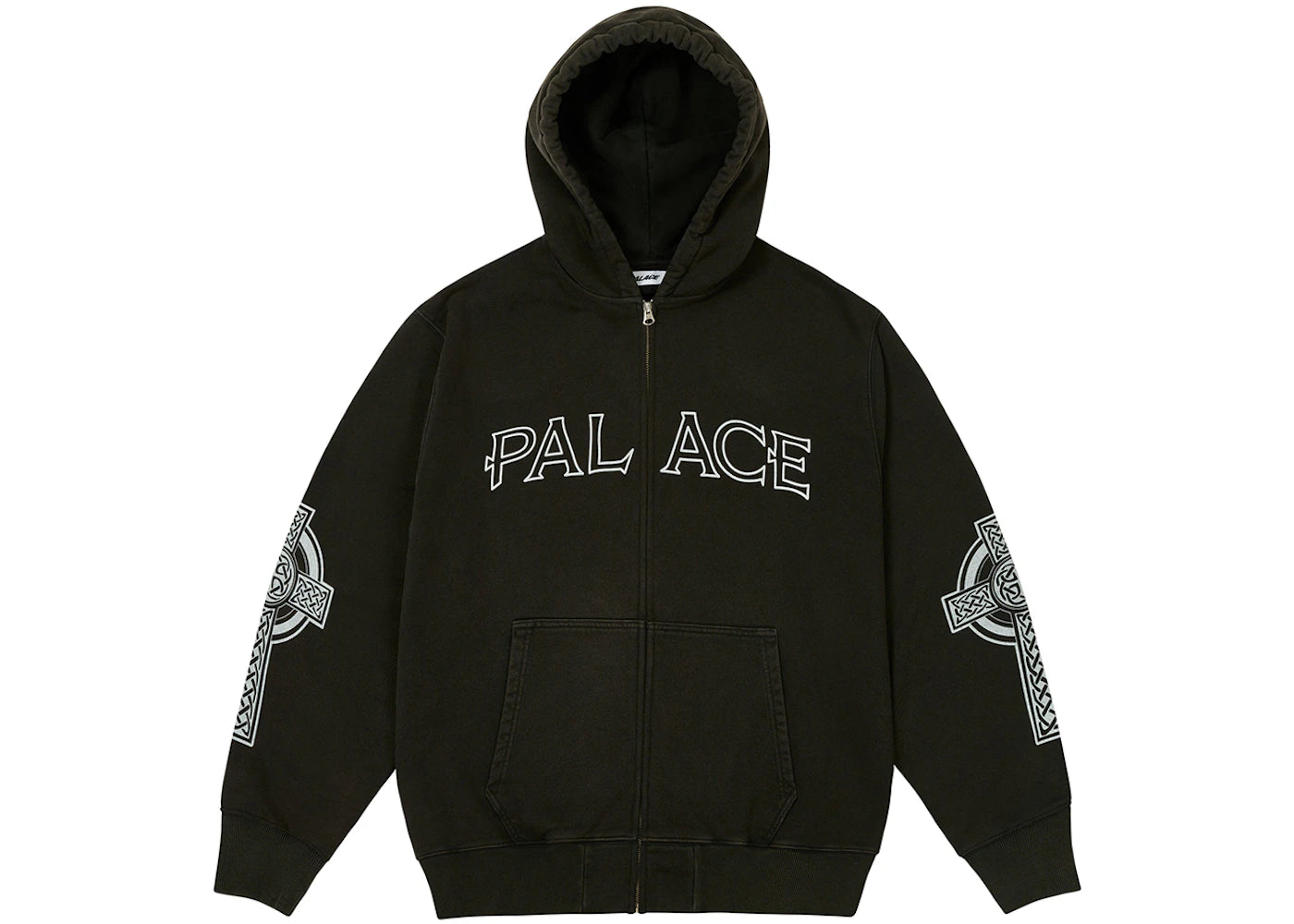 Palace Celtic Zip Hood Black