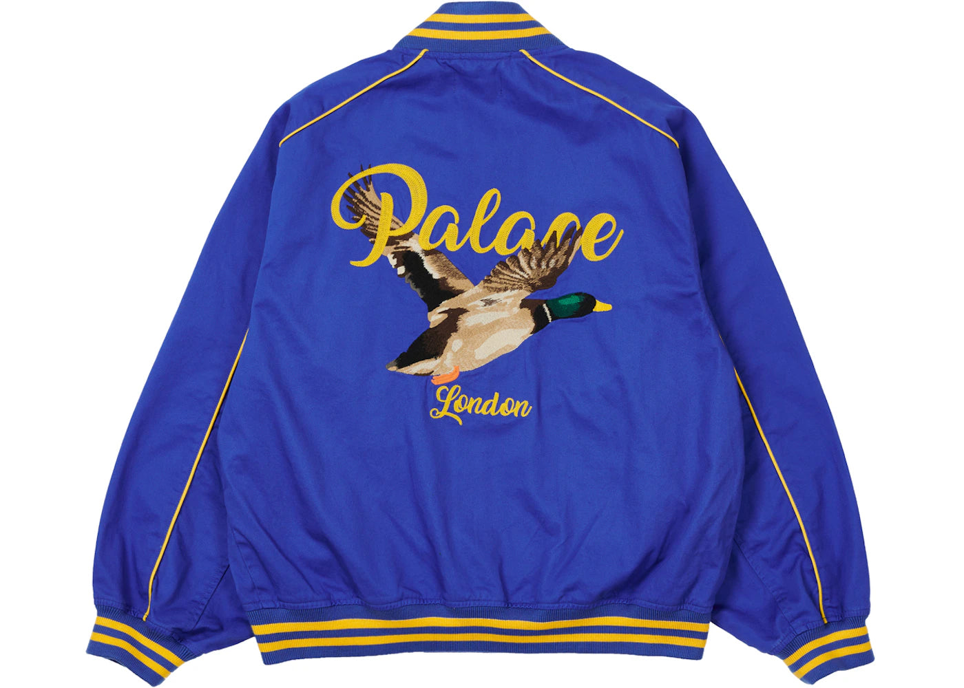 Palace Chain Stitch Bomber Jacket Blue