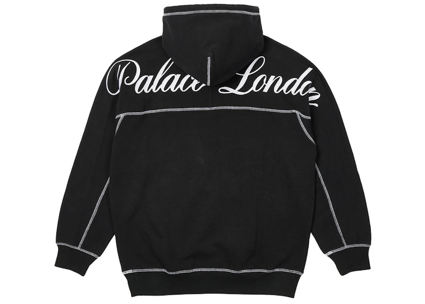 Palace Chain Stitch Hood Black