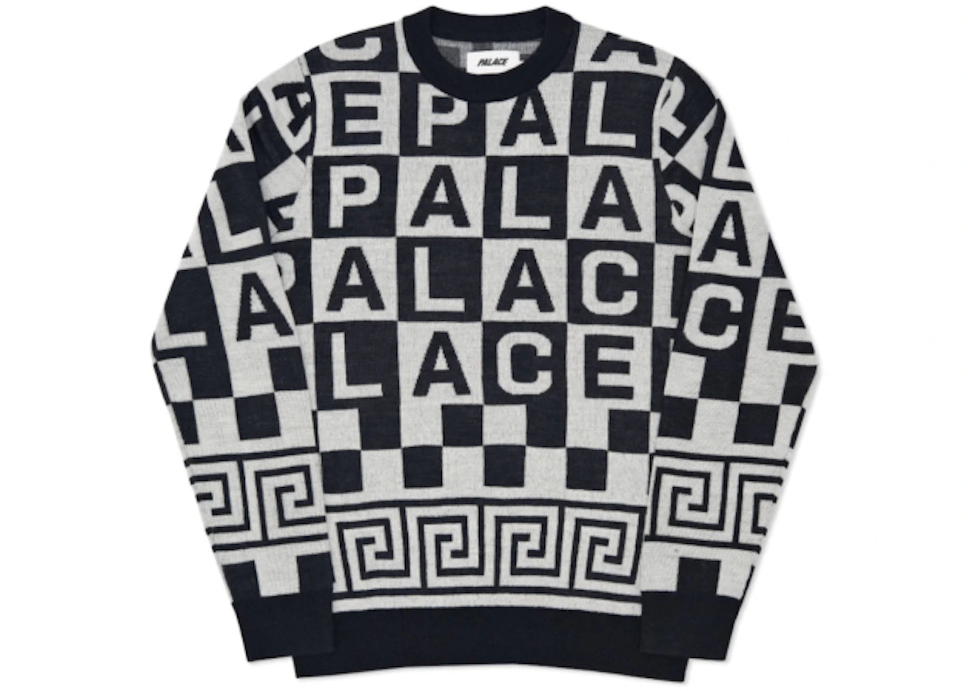 Palace Check-It Knit Navy/Grey