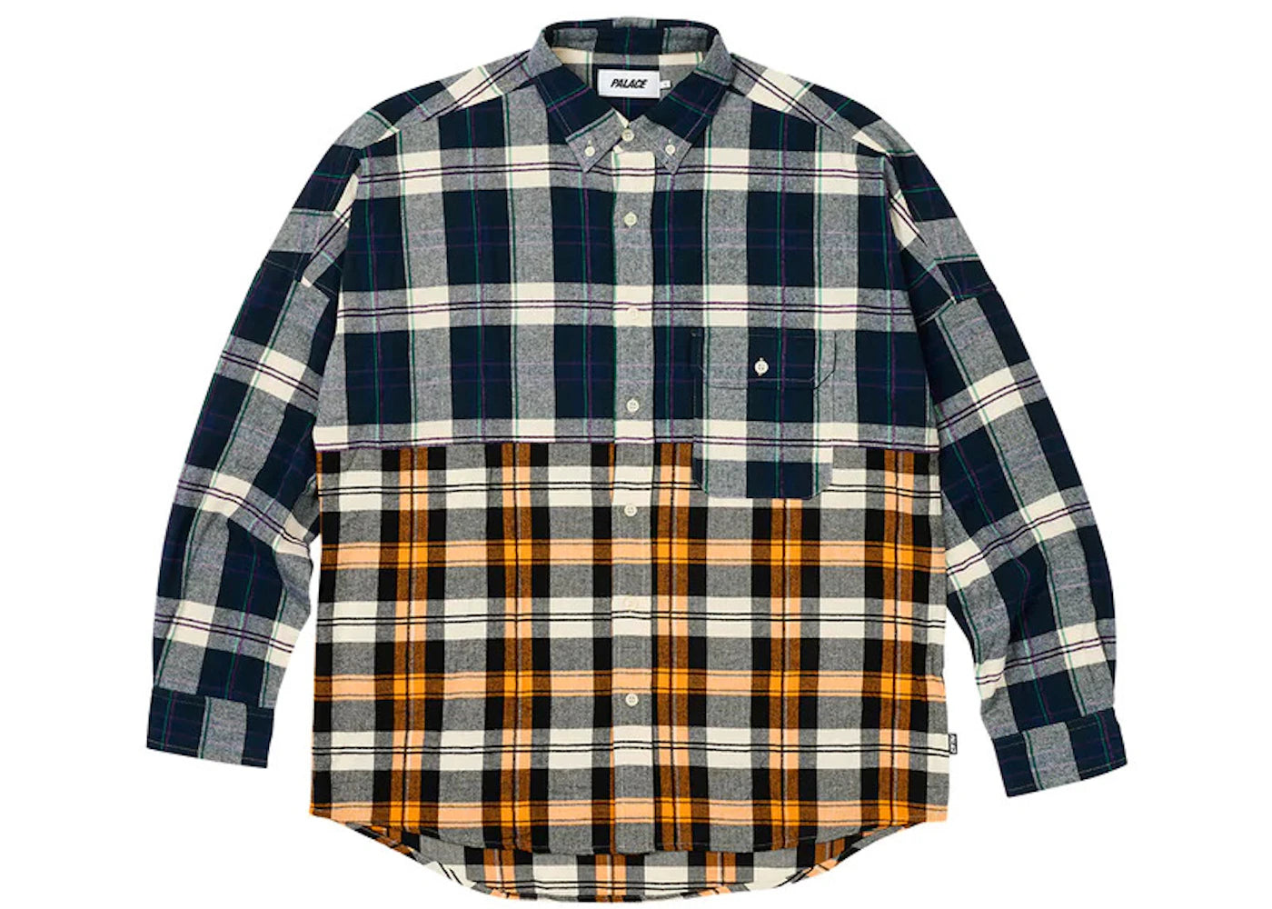 Palace Checkmate Drop Shoulder Shirt Navy