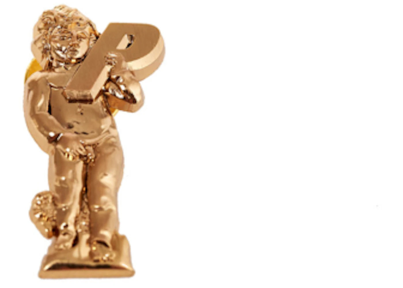 Palace Cherub Pin Badge Antique Gold