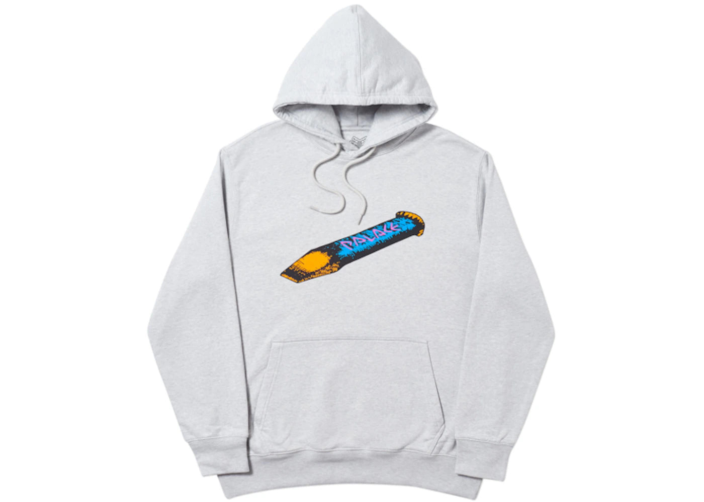 Palace Chizzle Up Hood Grey Marl