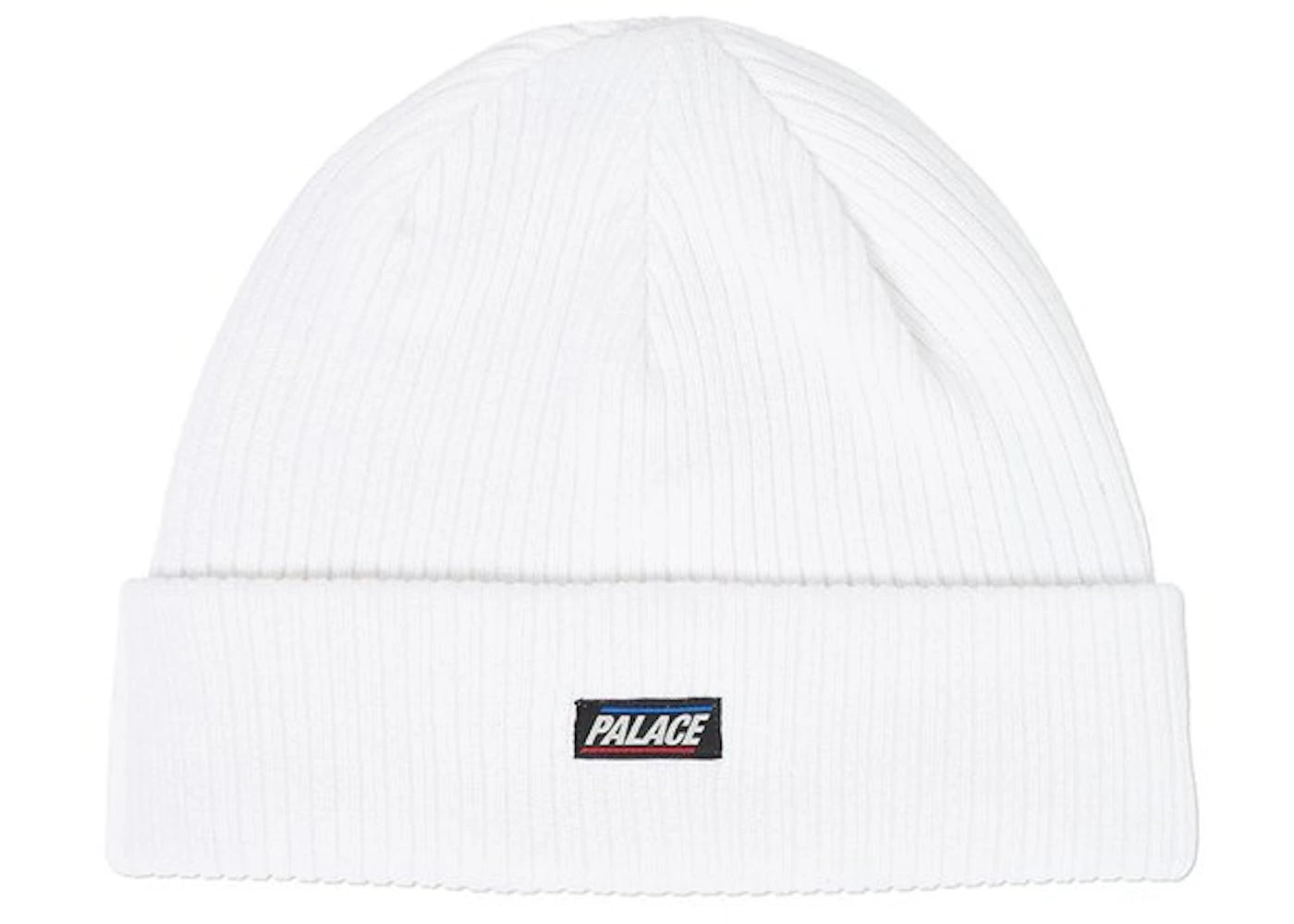 Palace Chunk Rib Beanie White