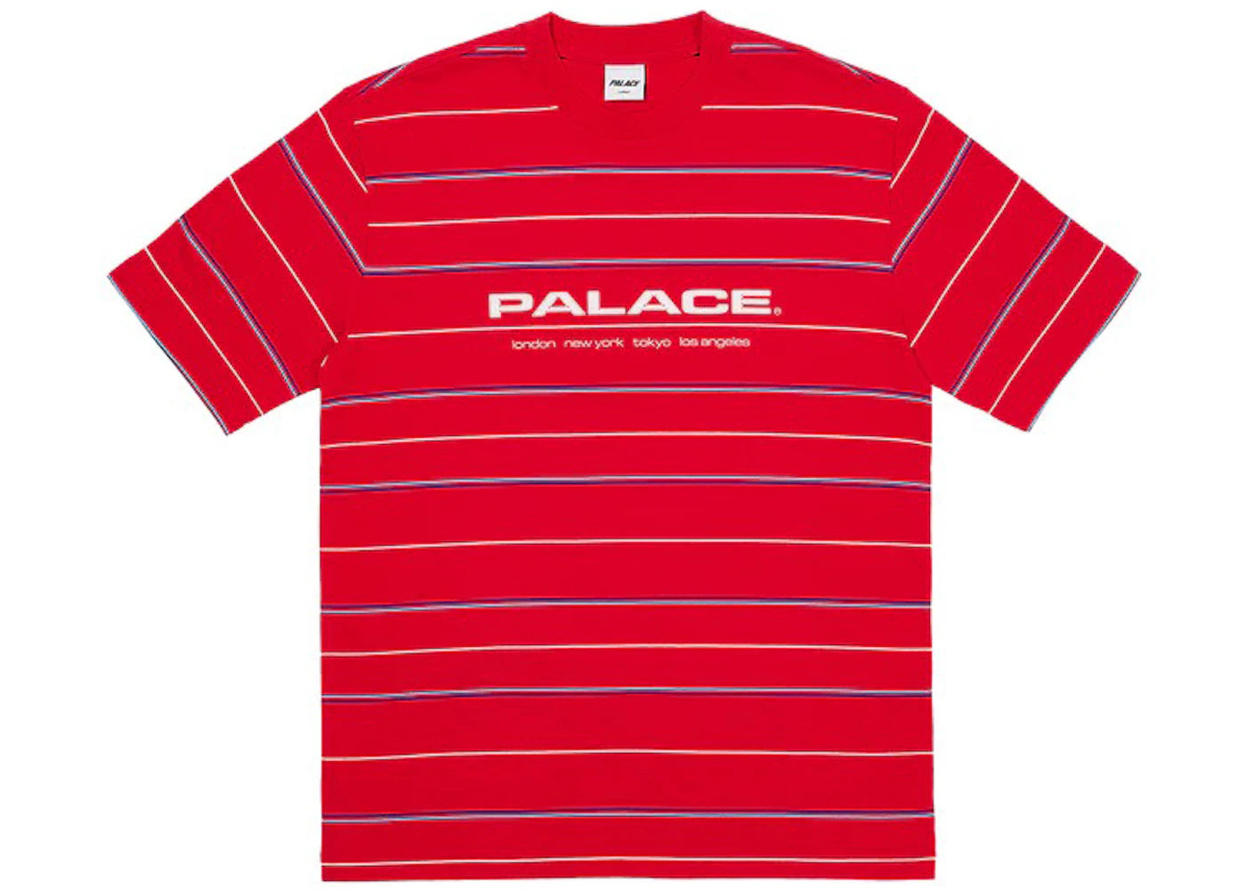 Palace City Striper T-Shirt Truest Red