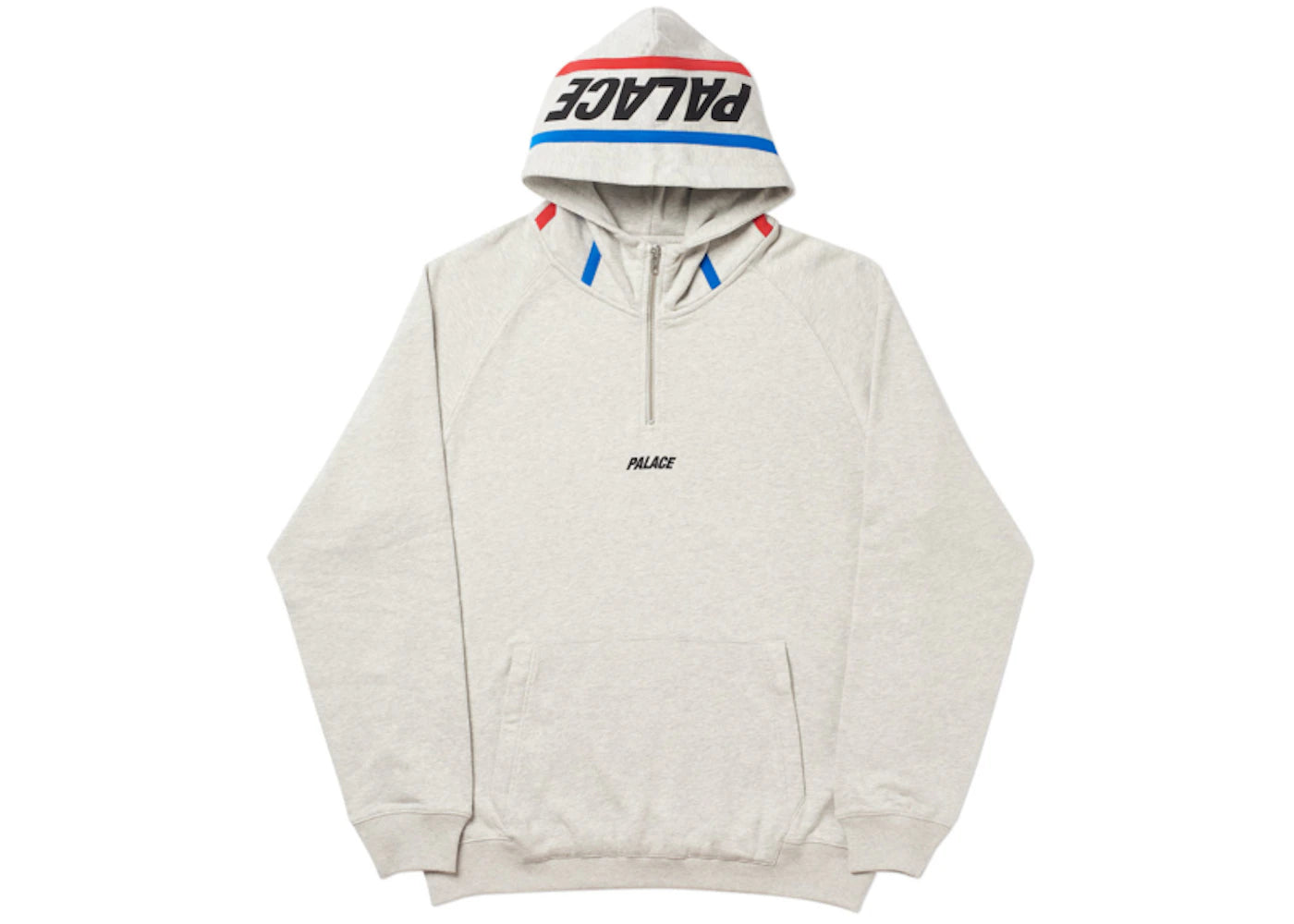 Palace Classic Fix 1/4 Zip Grey Marl