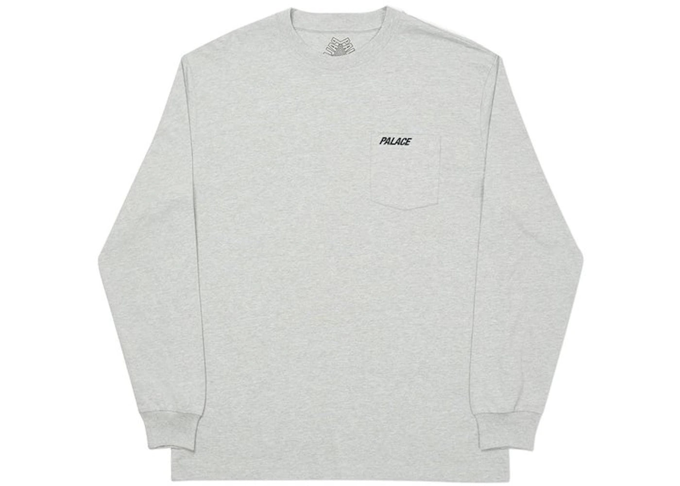 Palace Classic Pocket Longsleeve Grey Marl