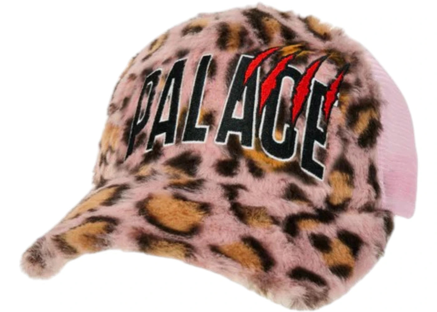 Palace Claw Furry Trucker Leopard Pink