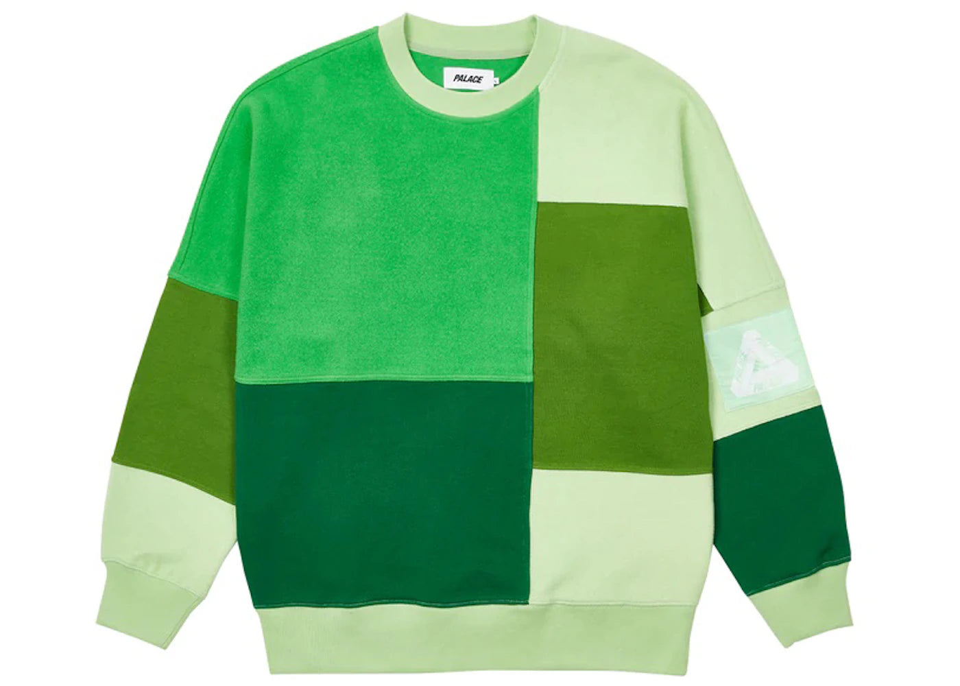 Palace Colour Block Crew Green