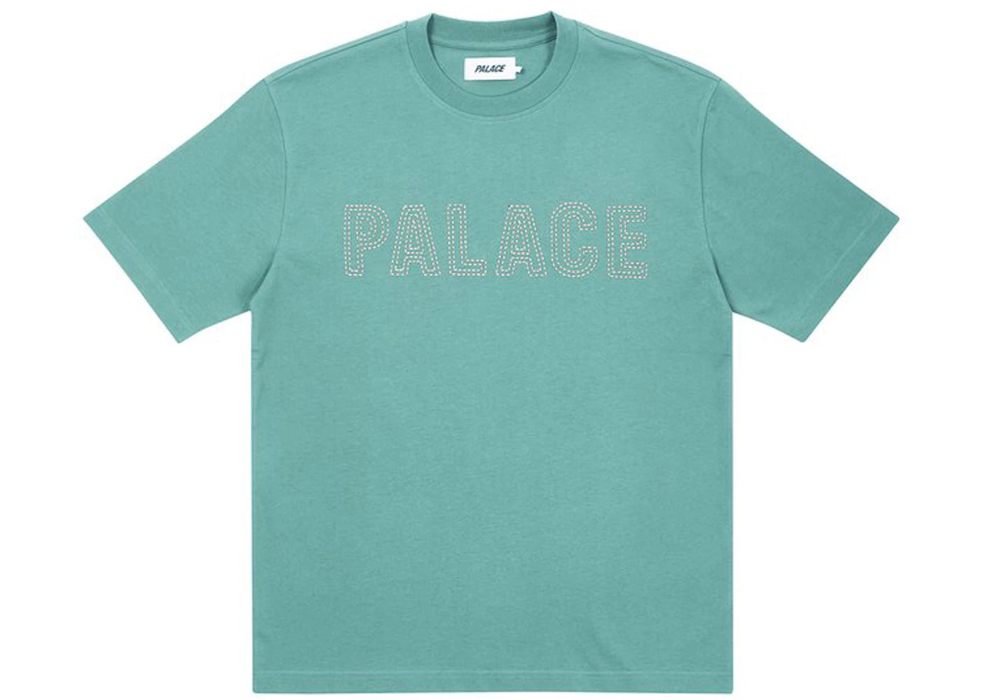 Palace Contrast Stitch T-shirt Ice Blue