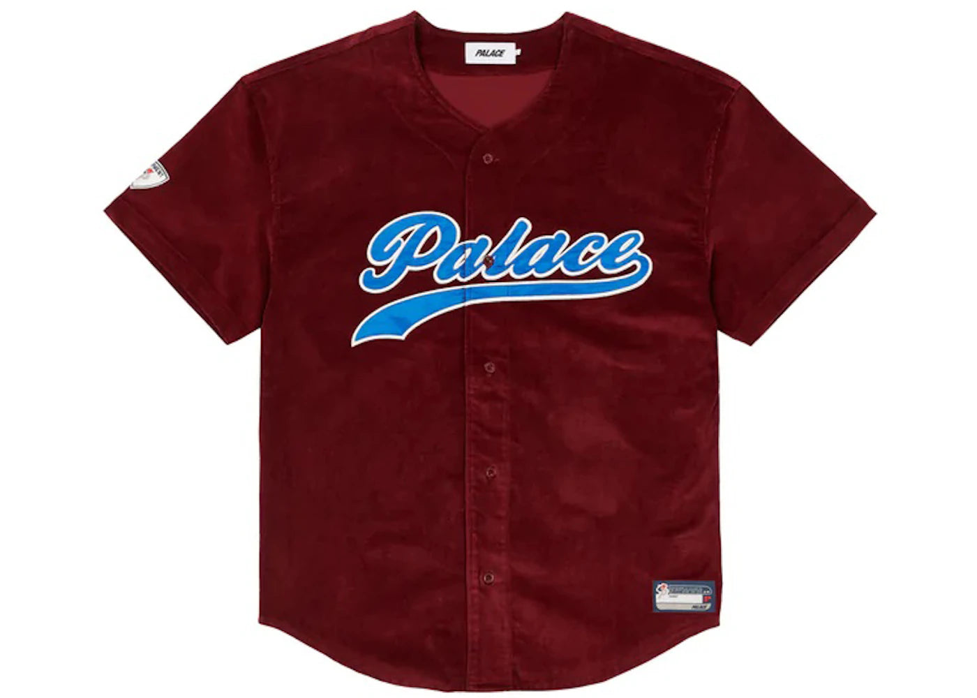 Palace Cord Baseball Jersey Burgundy