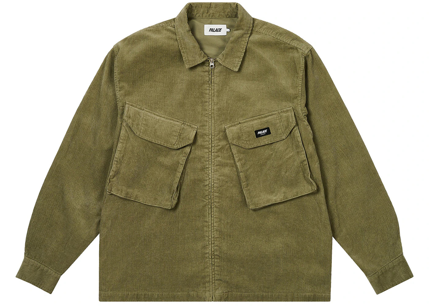 Palace Cord Pdu Overshirt Olive