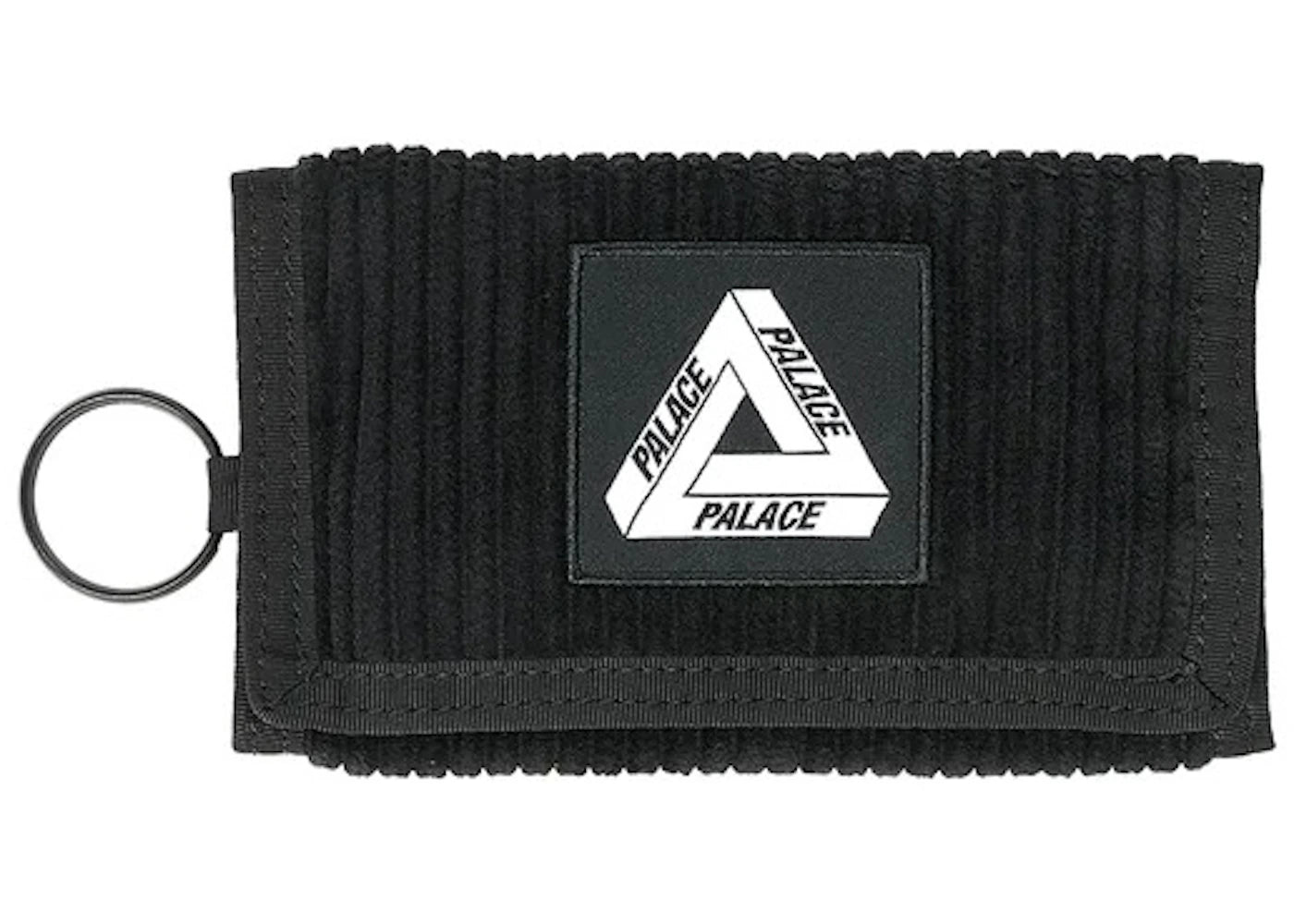 Palace Corduroy Tri Wallet Black