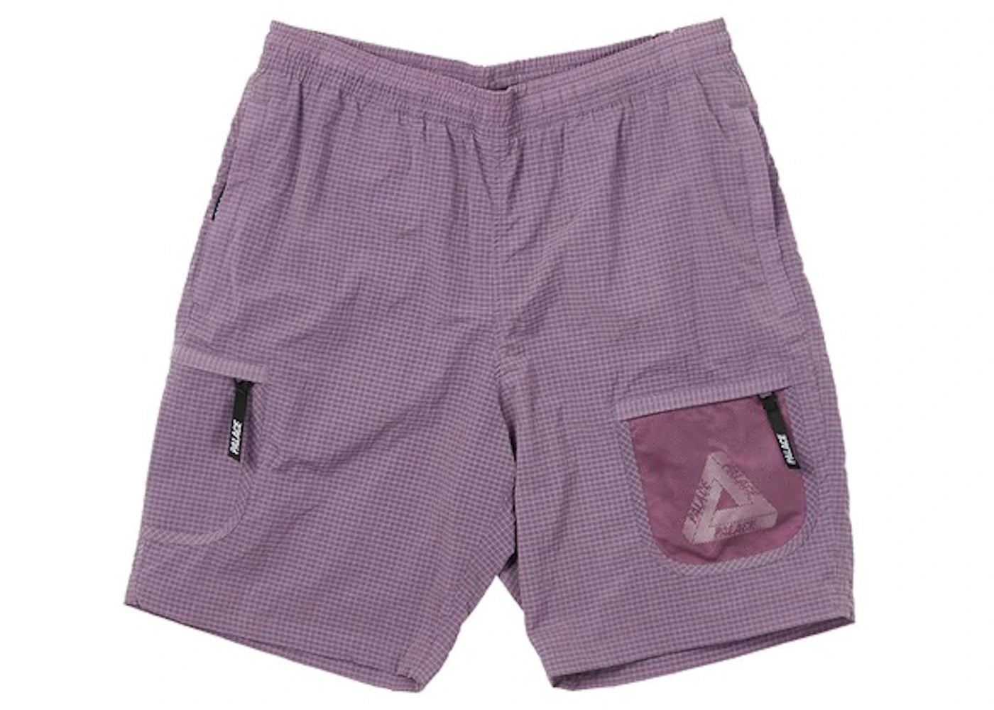 Palace Cripstop Grid Shorts Purple