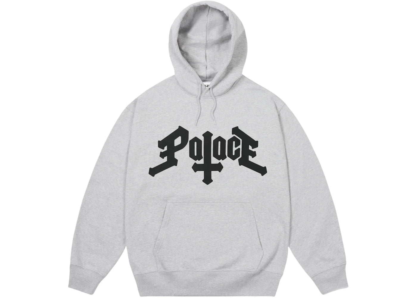 Palace Cross Hood Grey Marl