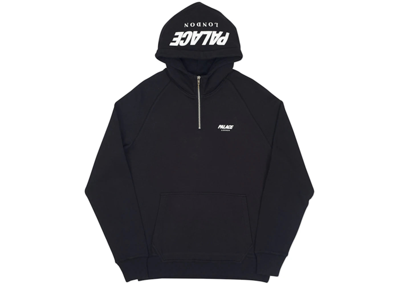 Palace Custom 1/4 Zip Hood Black